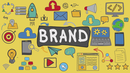 Brand, Yellow Illustration Graphic Technology Concept