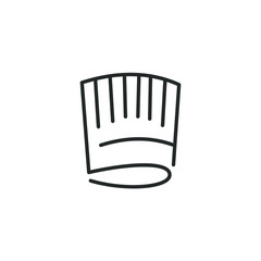 Poster - chef hat icon vector sign isolated for graphic and web design. Cooking hat symbol template color editable on white background