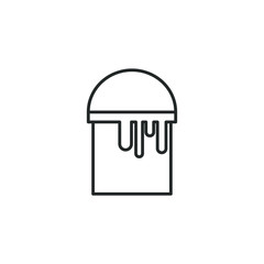 Poster - paint can icon vector sign isolated for graphic and web design. Paint for wall symbol template color editable on white background