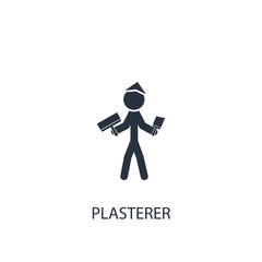 Plasterer concept icon.