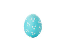 Beautiful Easter Egg Isolated On White Background