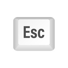Aufkleber - Esc computer keyboard buttons. Desktop interface. Web icon. Vector stock illustration.