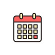 © Oliviart - calendar icon isolated on white background. Calender symbol. Calendar vector icon. Deadline. Date. Time