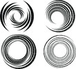 © dexdrax - Stripe Circle vector background, abstract pattern. Radiating circle graphics isolated on white.Design element for prints, web pages, template