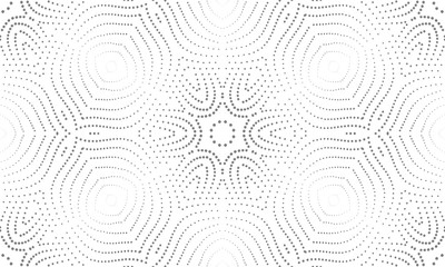 Poster - Abstract pattern of many dots on a white background.
