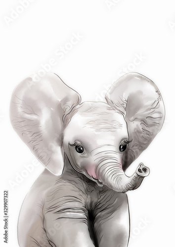 Cuadros en Lienzo Elephant print • Safari nursery art • PRINTABLE art • Safari animals wall art •