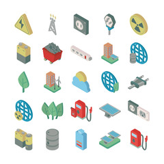 Sticker - bundle of energy set icons