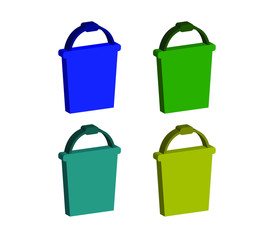 Sticker - bucket icon