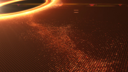 Fototapete - Futuristic head up display simulation of a Black Hole a region of space-time exhibiting such strong gravitational effects that nothing can escape