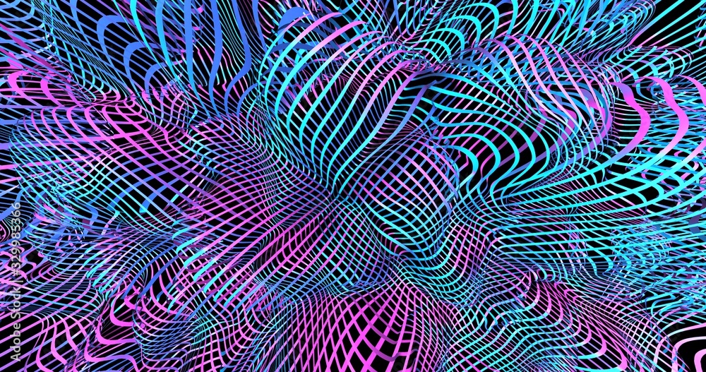 Neon background with fluorescent liquid colors. Ultraviolet abstract ...