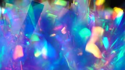 Wall Mural - Neon, pink, purple, blue colors abstract vibrant iridescent background. Light through a crystal prism