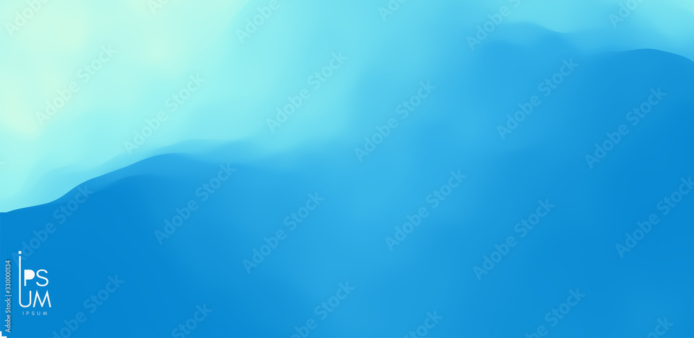 Water surface. Blue abstract background. Vector illustration for design. - obrazy, fototapety, plakaty 