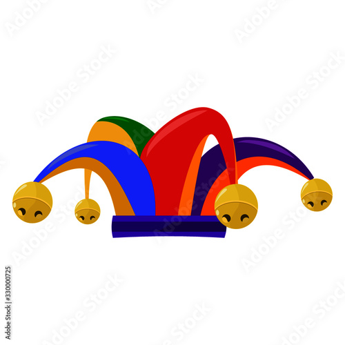 Fotomural Jester's hat on a transparent background vector