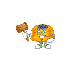 Poster - Kataifi wise judge cartoon character design with cute glasses