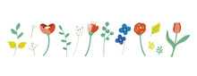 Greenery Icons For Spring