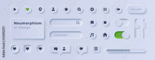 Fotografía User interface elements for mobile app