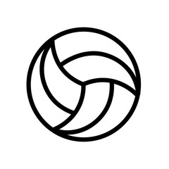 Wall Mural - sport volley ball line icon