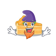 Sticker - Cute and funny cheesecake orange cartoon character dressed as an Elf