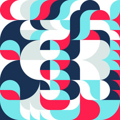 Wall Mural - Vector pattern of geometric elements in a modern style for background design, print, social networks, packaging, textile, web.