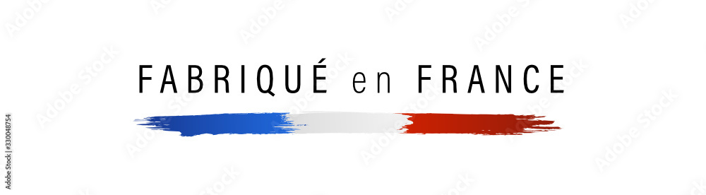 Drapeau français, made in France, fabriqué en France. - obrazy, fototapety, plakaty 