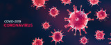 Fototapeta  - contagious corona virus coronavirus pandemic, dangerous virus outbreak