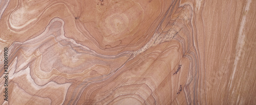 Fotomural Brown beige abstract marble granite natural sand stone texture panorama
