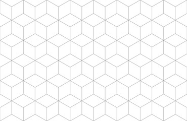 Seamless Geometric Hexagonal Line Pattern Background
