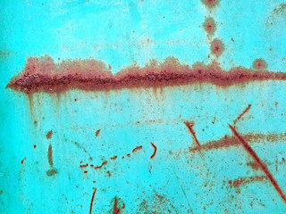 Close up of weathered metal wall.