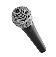 Wall Mural - Microphone isolated with clipping path