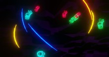 4K Animation In Diversen Neonfarben