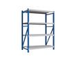 © annet999 - Vector illustration of an blue metal shelving on a white background.