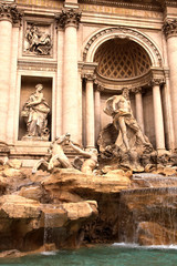 Poster - Roma, Italy - October 04, 2017: The Fontana di Trevi, Rome, Italy.