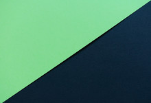 Bright Green And Black Cardboard Background, Diagonal Division