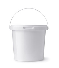 Wall Mural - White plastic food bucket