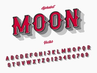 Fototapete - Font. alphabet Script .Typeface handcrafted handwritten vector label design old style. vintage Hand Drawn.Retro Typography.Vector Illustration