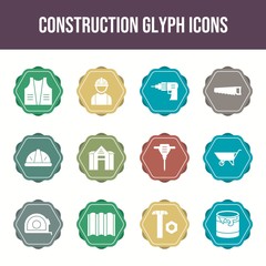 Canvas Print - Beautiful Construction vector icon set