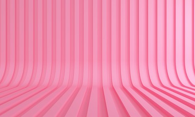 Poster - Abstract background with volumetric pink line. Backdrop design for product promotion. 3d rendering