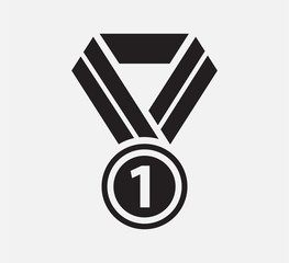 Medal icon vector logo design template