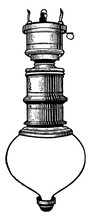 Arc Lamp, Vintage Illustration.