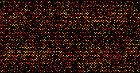 Poster - Abstract multicolored image consisting of small rhombics.