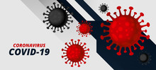 Coronavirus Covid-19 Pandemic Outbreak Virus Background Concept
