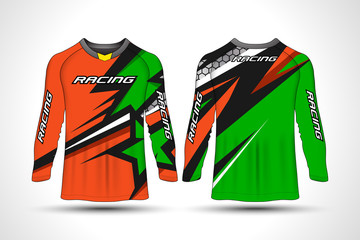 Long sleeve t-shirt sport motorcycle, motocross, mtb jersey