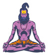 Sadhu, Yoga, illustration, vector, Graphic
