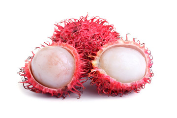 Sticker - Rambutan and peeled rambutans