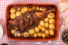 Homemade Roast Lamb With Potatoes