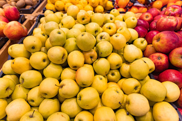 Fruit apples in the store