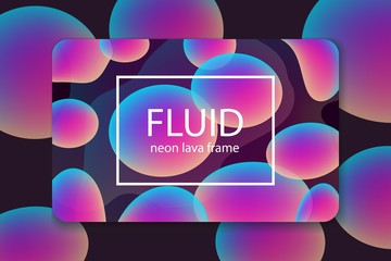 Canvas Print - business template with purple neon effect for multipurpose presentation