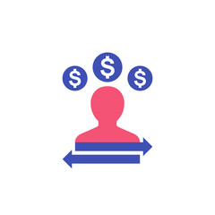 Poster - payment, money transfer vector icon