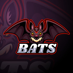 Wall Mural - Bat esport logo mascot design