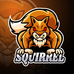 Wall Mural - Squirrel esport logo mascot design